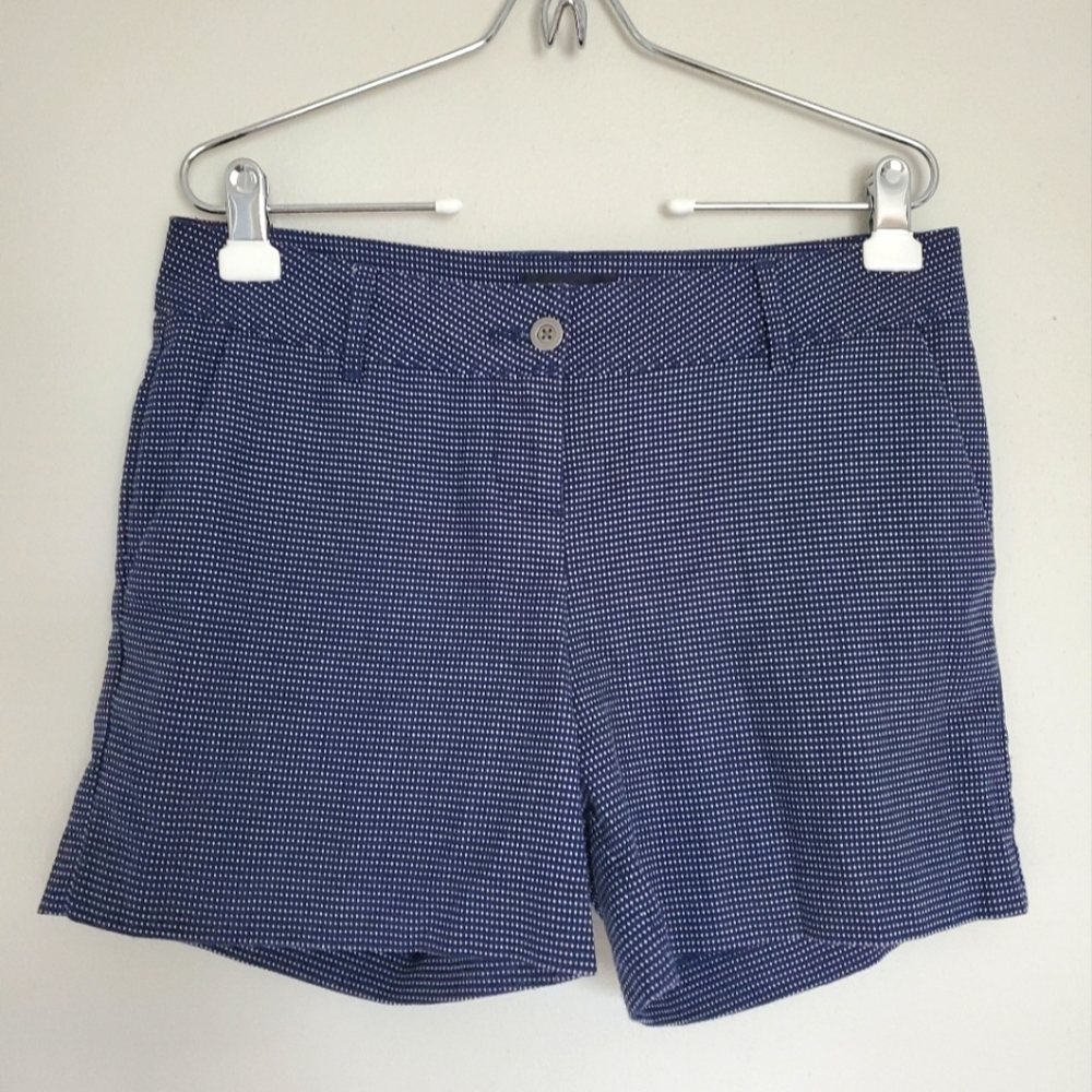 The Limited Size 8 shorts. Navy and white.